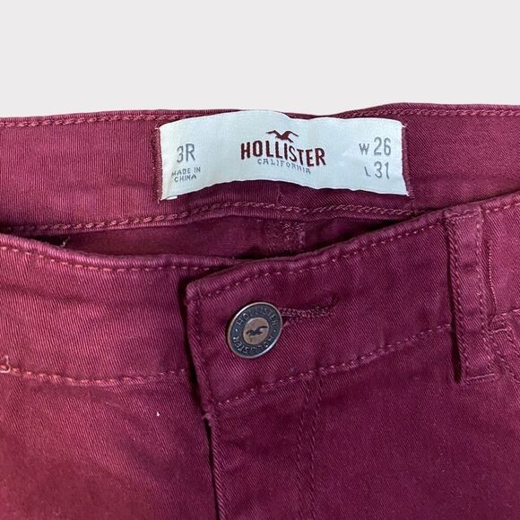 HOLLISTER | Maroon Super Skinny Jeans - Picture 3 of 8
